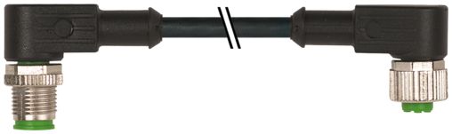 Murrelektronik Limited Male 4 way M12 to Female 4 way M12 Sensor Actuator Cable, 600 mm