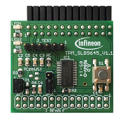 Infineon TPM 45 IRIDIUMBOARD Cryptographic Authentication Evaluation Board IRIDIUM9645TPMI2CTOBO1