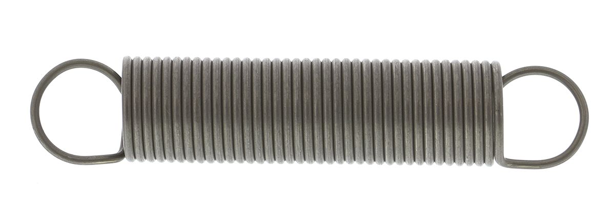 RS PRO Steel Extension Spring, 66.2mm x 13mm