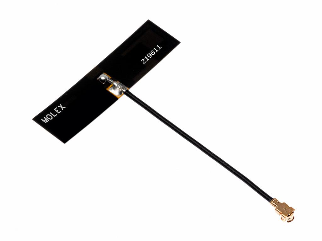 Molex 219611-0050 T-Bar WiFi Antenna with U.FL Connector, WiFi