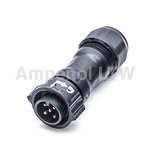 Amphenol Industrial Circular Connector, 5 Contacts, Cable, Standard Connector, Plug, Male, IP68, X-LOK Series
