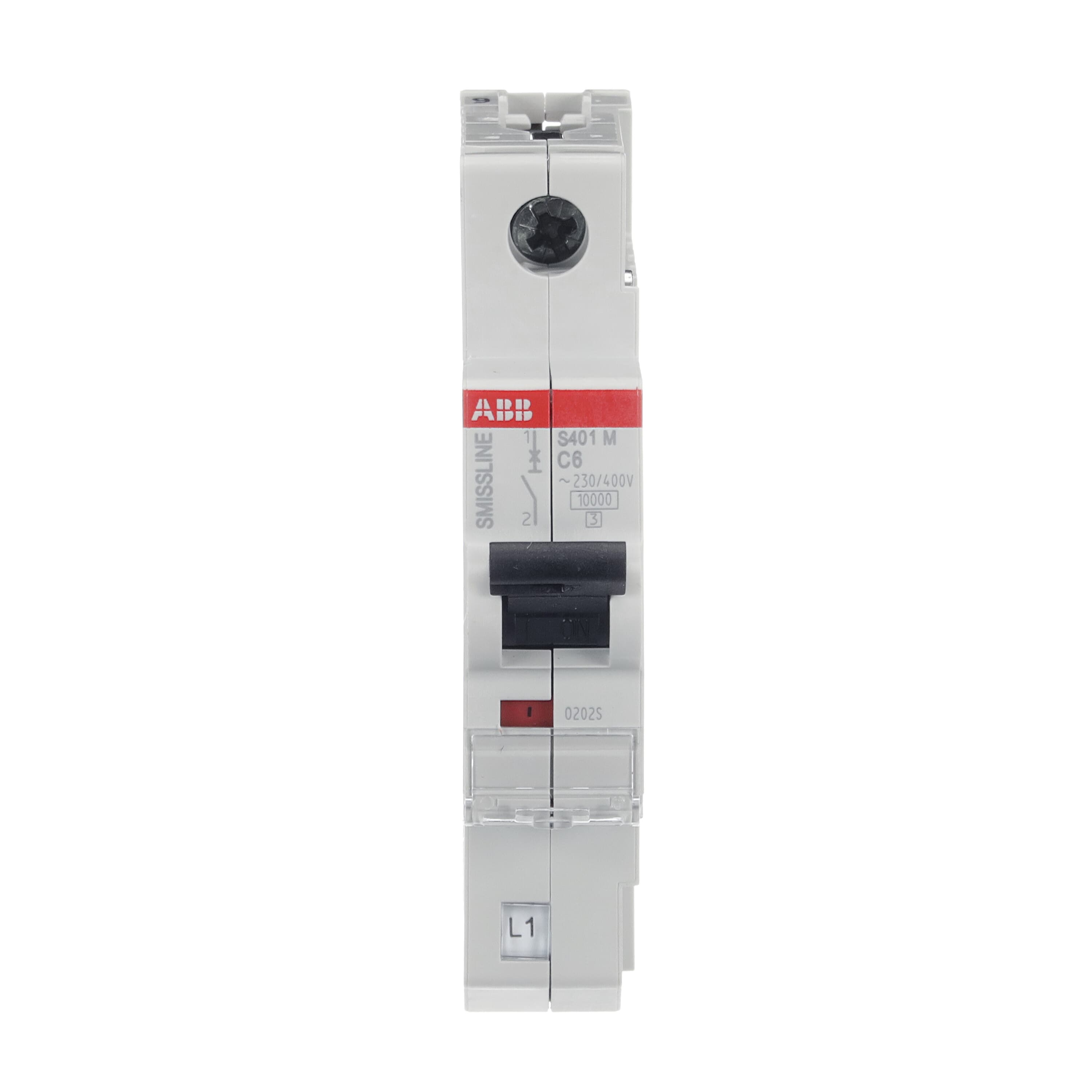 ABB SMISSLINE TP S400M MCB, 1P, 6A Curve C, 230V AC, 60V DC, 10 kA Breaking Capacity