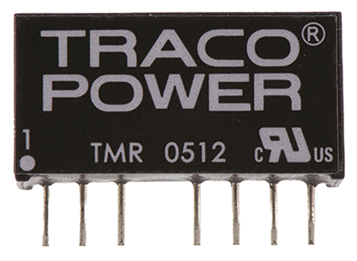 TRACOPOWER TMR 2 DC-DC Converter, 12V dc/ 165mA Output, 4.5 → 9 V dc Input, 2W, Through Hole, +85°C Max Temp