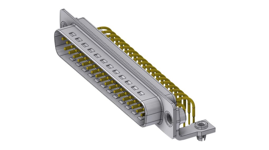 Deltron Connectors DTS 37 Way D-sub Connector Plug, 2.54mm Pitch
