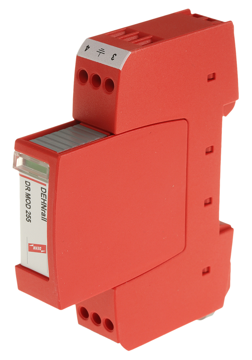 Dehn, DR Modular Surge Protector 255 V ac/dc Maximum Voltage Rating 5kA Maximum Surge Current Surge Arrester