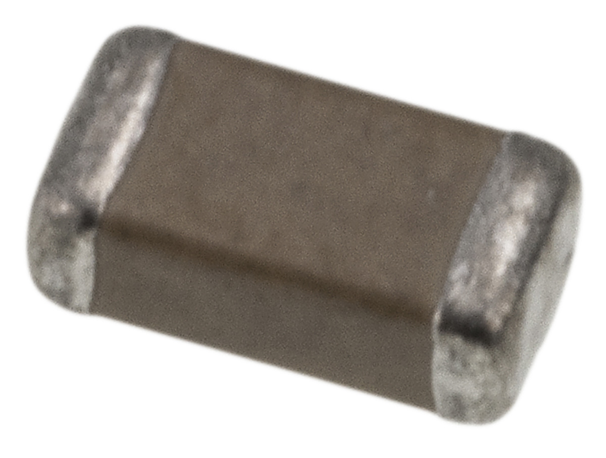 Yageo 100nF Multilayer Ceramic Capacitor MLCC, 100V dc V, ±10% , SMD