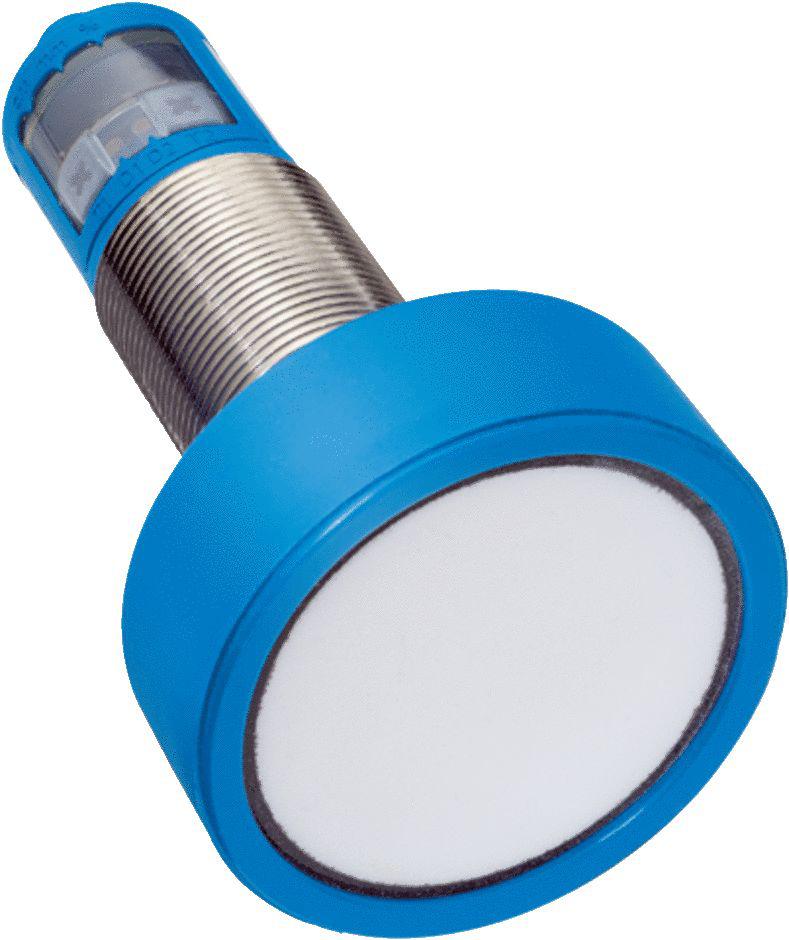 UM30 Series Ultrasonic Barrel-Style Ultrasonic Sensor, M30 x 1.5, 600 - 6000 mm Detection, PNP Output, 9 → 30 V