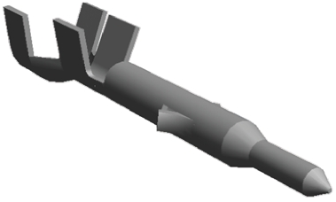 TE Connectivity Mini-Universal MATE-N-LOK Series Male Crimp Terminal, 20AWG Min, 16AWG Max