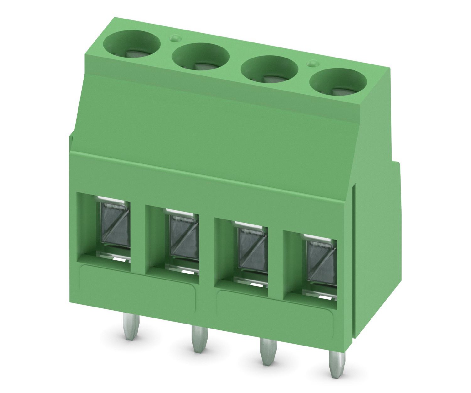Phoenix Contact MKDS Series PCB Terminal Block, 4-Contact, 5.08mm Pitch, PCB Mount, 1-Row, Screw Termination