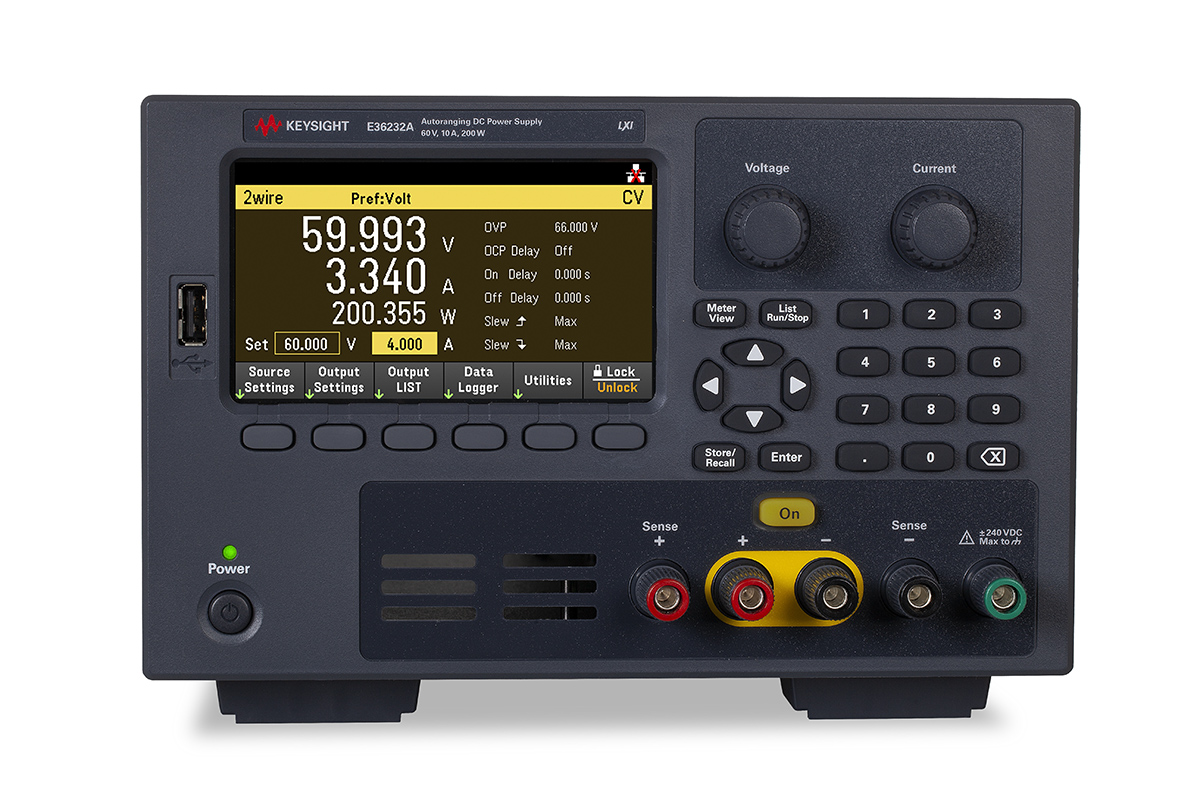 Keysight Technologies E36200 Series Digital Bench Power Supply, 0 → 60V dc, 0 → 10A, 1-Output, 200W -