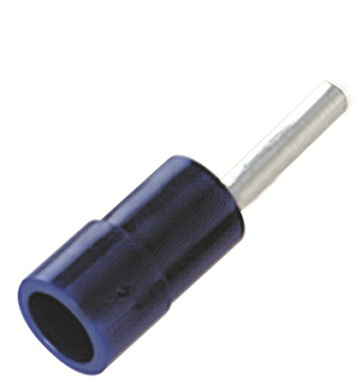 RS PRO Insulated Crimp Pin Connector, 1.5mm² to 2.5mm², 16AWG to 14AWG, 1.9mm Pin Diameter, 12mm Pin Length, Blue