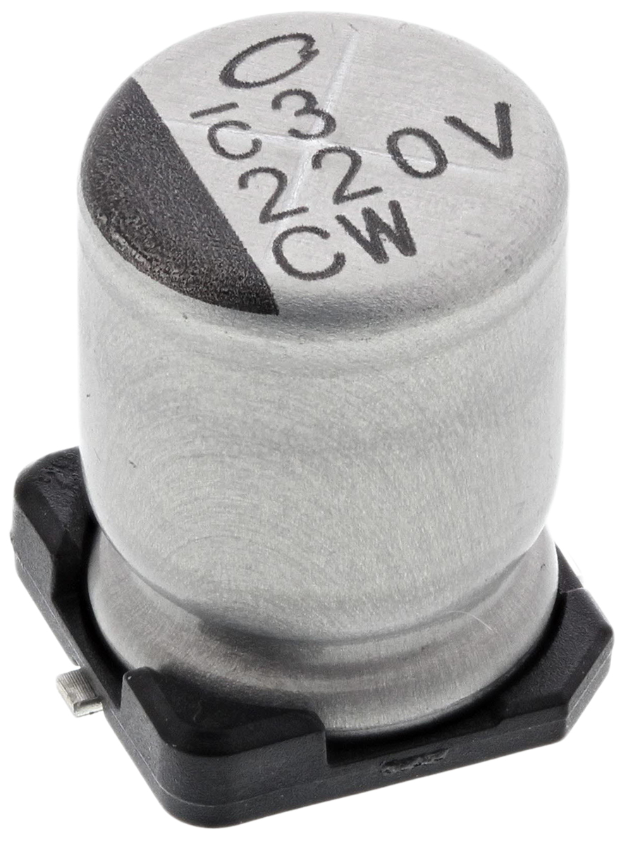 Nichicon 220μF Aluminium Electrolytic Capacitor 35V dc, Surface Mount - UCW1V221MNL1GS