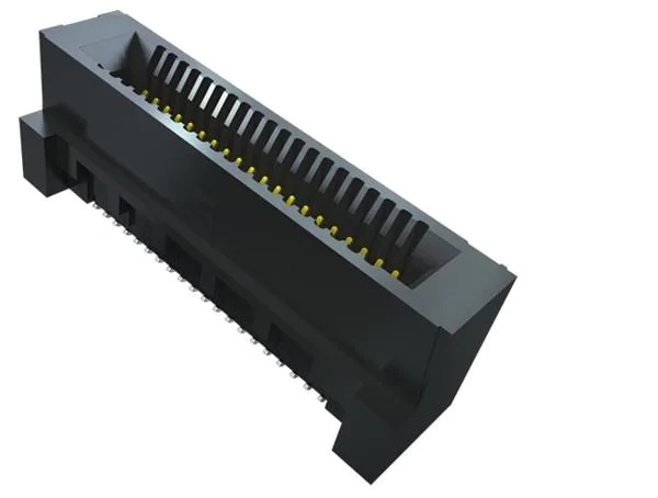 Samtec HSEC8-DV Series Vertical Female Edge Connector, Surface Mount, 26-Contacts, 0.8mm Pitch, 2-Row
