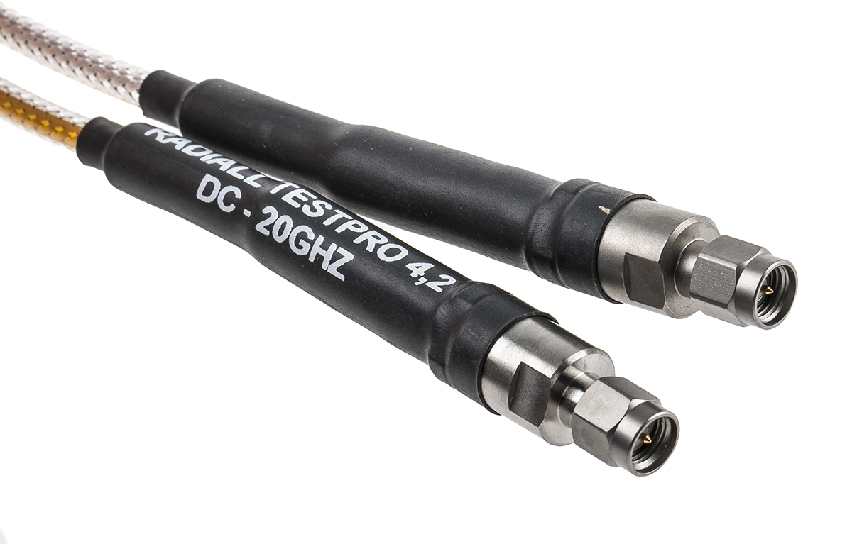 Radiall Test Pro Series Male SMA to Male SMA, 1.2 m 50 Ω