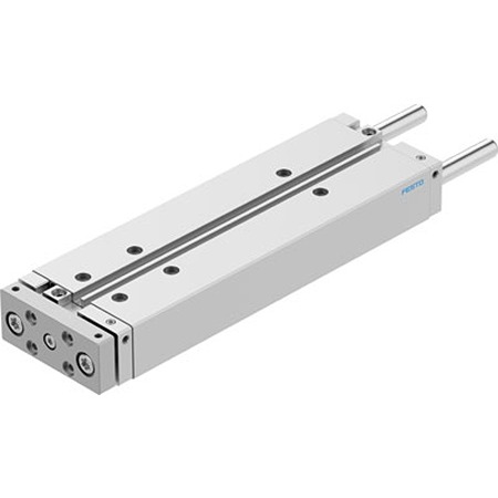Festo Pneumatic Guided Cylinder - DFM-20-200-B-PPV-A-GF, 20mm Bore, 200mm Stroke, DFM Series, Double Acting