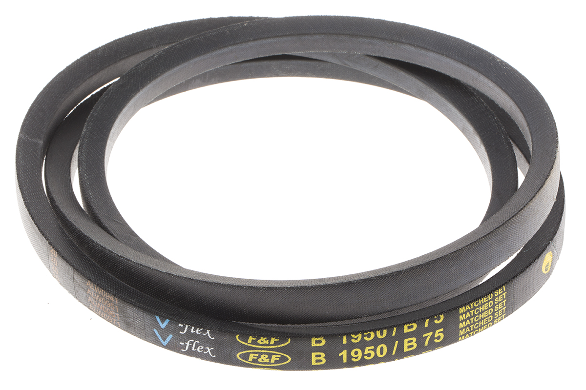 RS PRO Drive Belt, belt section B, 1900mm Length