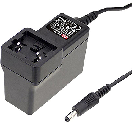 MEAN WELL 30W Plug-In AC/DC Adapter 15V dc Output, 2A Output
