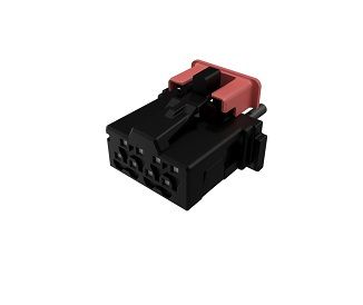 Amphenol Communications Solutions, 10155504 Receptacle Crimp Connector Housing, 1.27mm Pitch, 8 Way, 2 Row