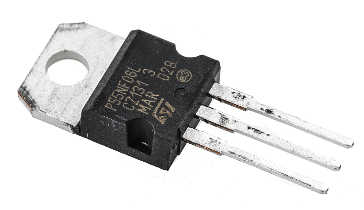 STMicroelectronics STripFET II Type N-Channel MOSFET, 55 A, 60 V Enhancement, 3-Pin TO-220
