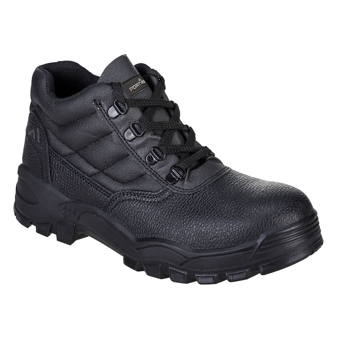 Portwest FW10 Black Steel Toe Capped Unisex Safety Boot, UK 6, EU 39