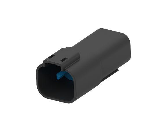 TE Connectivity, Superseal Pro Automotive Connector Plug Black Cable Mount 4 Way, Cable Termination 2356631-4