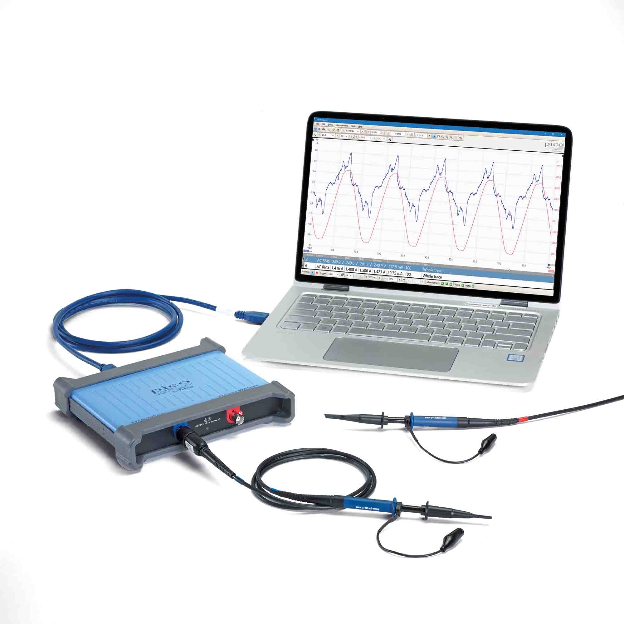 Pico Technology 4224A PicoScope 4000A Series, 20MHz PC Based PC Oscilloscope, 2 Analogue Channels - UKAS Calibrated