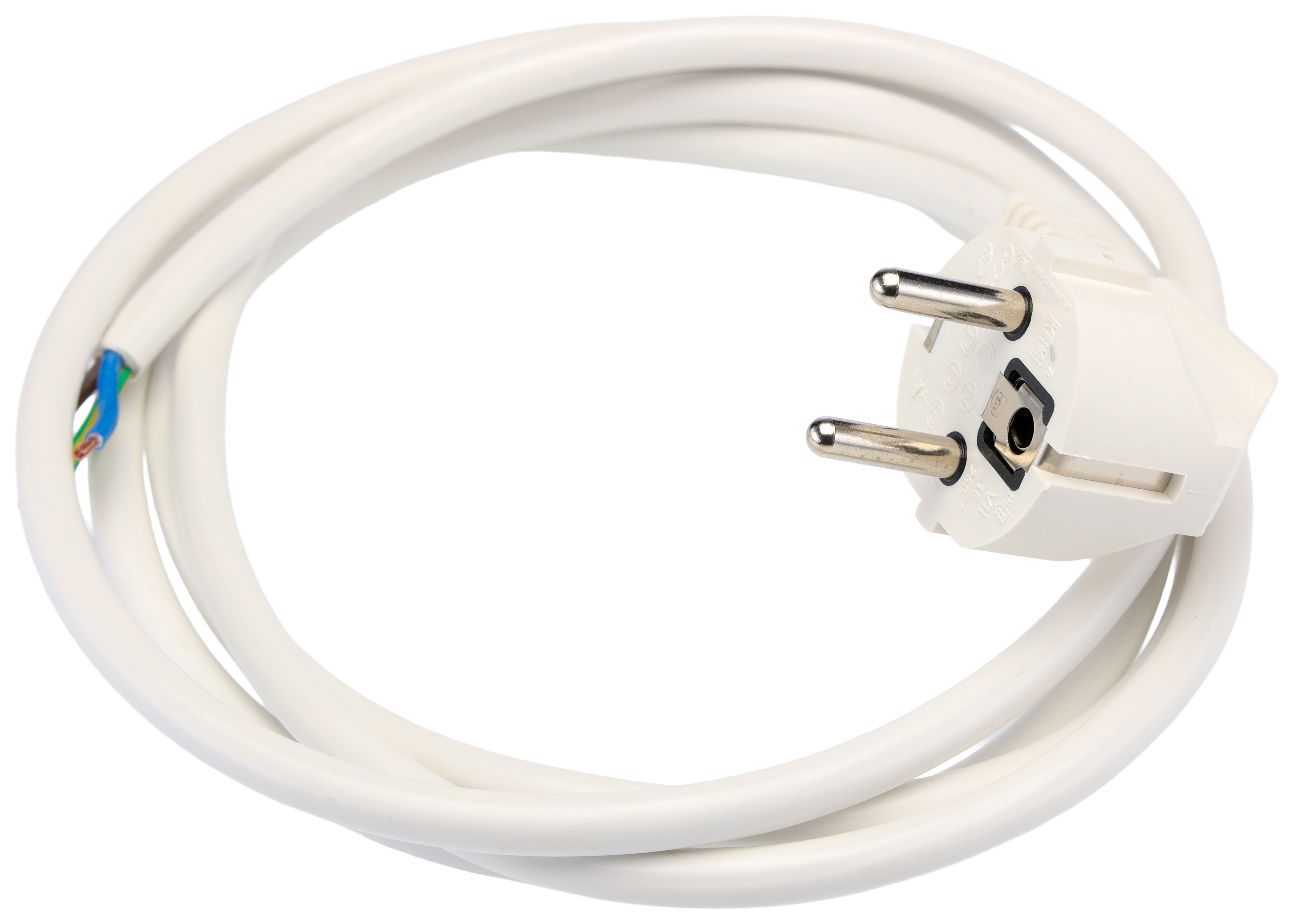 RS PRO Straight Unterminated Right Angle IEC C7 Plug Power Cord, 2m