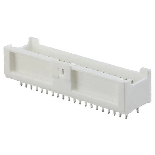 Molex MicroClasp Series Vertical Through Hole PCB Header, 40 Contact(s), 2 mm Pitch, 2 Row, Shrouded