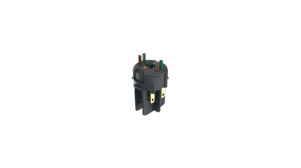 RAFI RAFIX FS Series Contact Block for Use with Plug In Distributor, 250V ac, 1NO, SPST