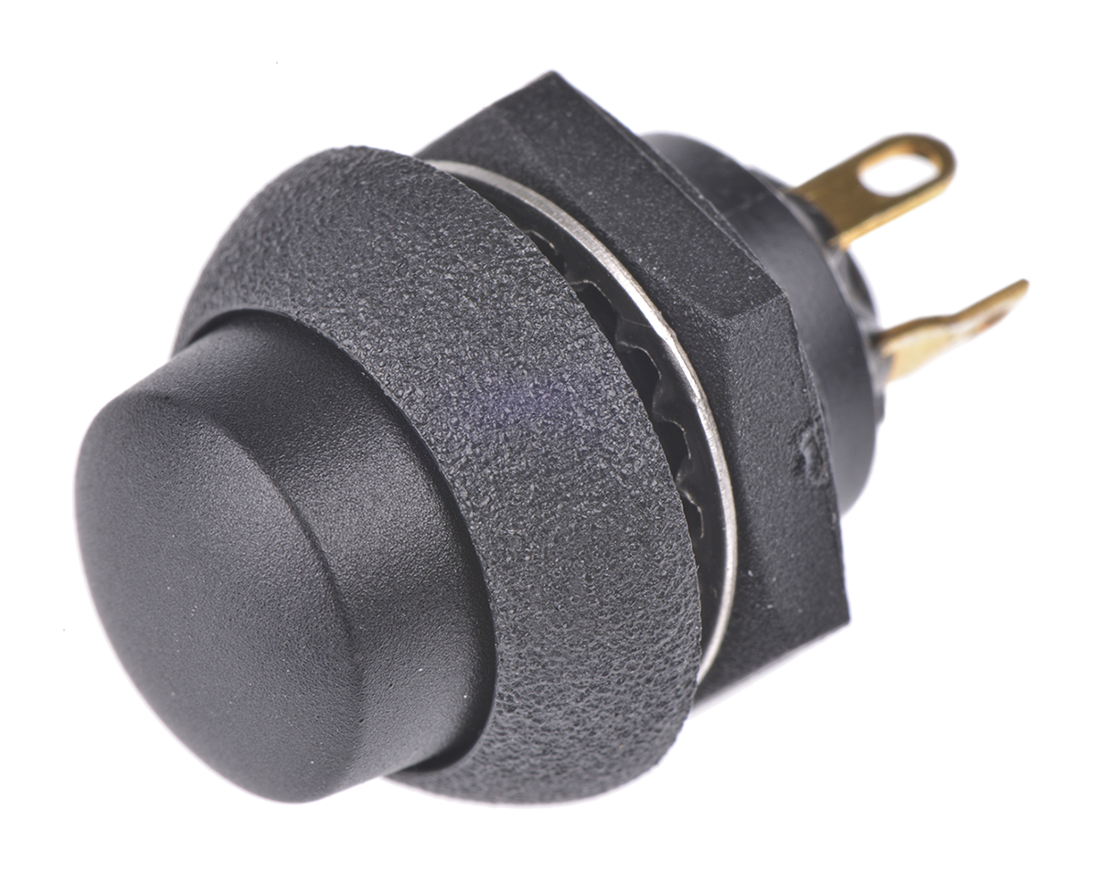 Otto Push Button Switch, Momentary, Panel Mount, SPDT, 28V dc, IP64