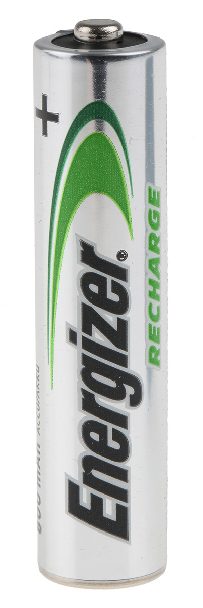 Energizer NiMH Rechargeable AAA Battery, 800mAh, 1.2V