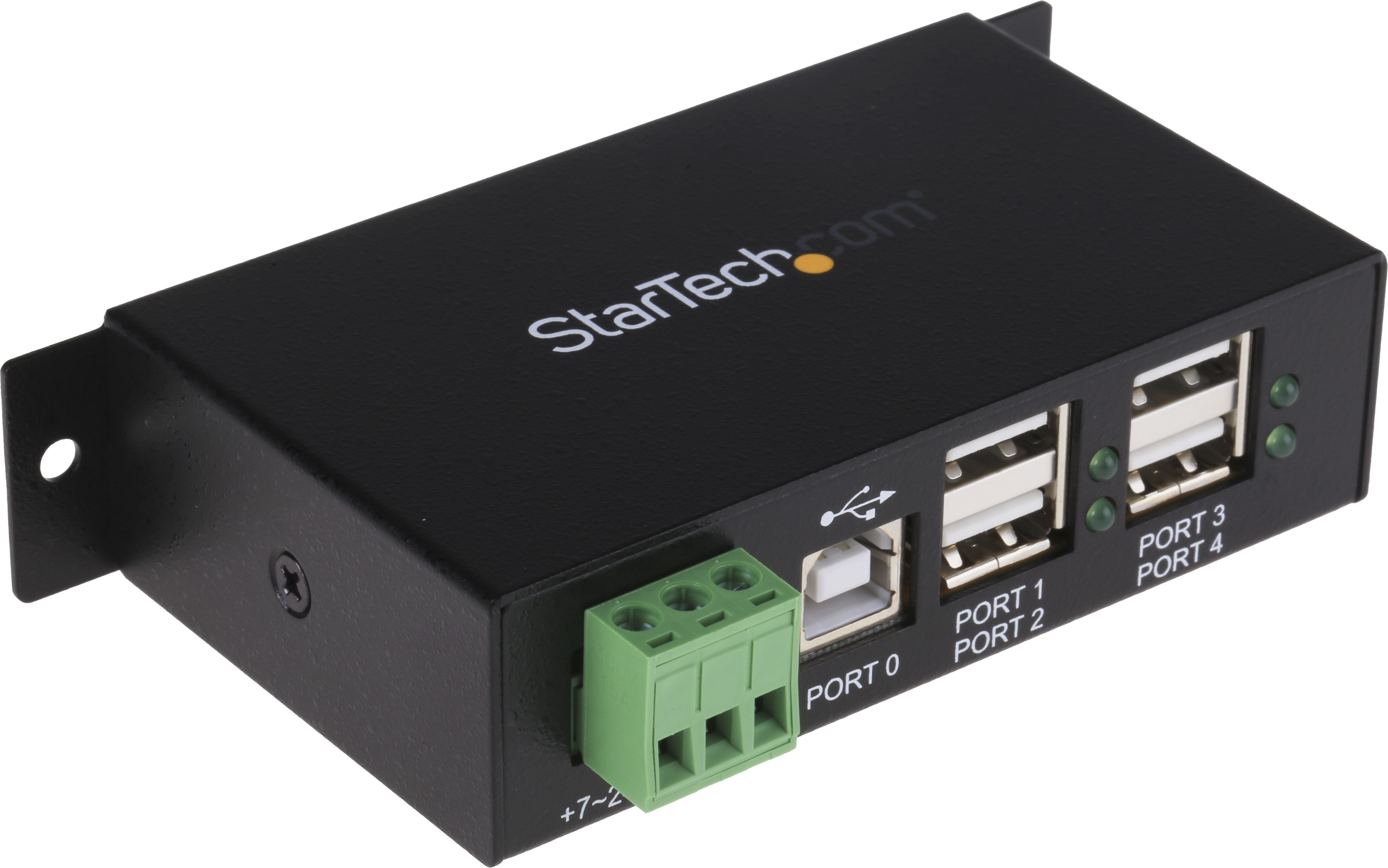 StarTech.com 4 Port USB 2.0 USB A  Hub, Terminal Connector Powered, 114.5 x 57.3 x 26.3mm