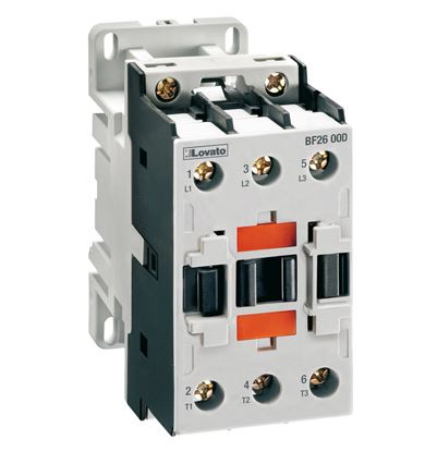 Lovato BF Contactor, 24 V Coil, 3-Pole, 26 A, 18.5 kW 24 V, 3 NO, 690V
