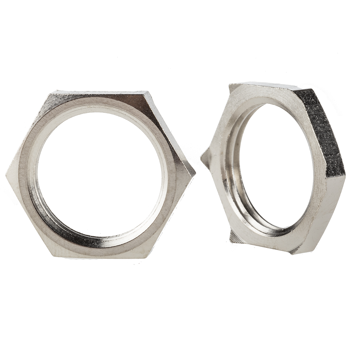 Lapp Silver Nickel Plated Brass Cable Gland Locknut, PG13.5 Thread