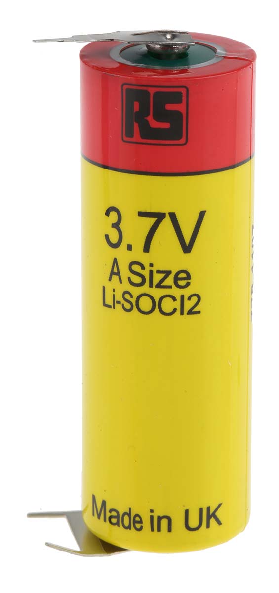 RS PRO Lithium Thionyl Chloride 3.6V, A Battery