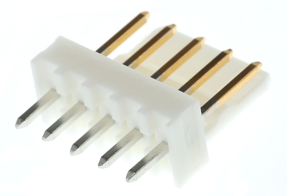 Molex KK 254 Series Straight Through Hole Pin Header, 5 Contact(s), 2.54 mm Pitch, 1 Row, Unshrouded