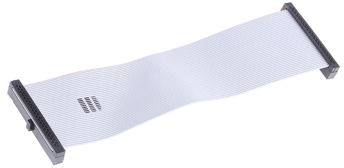 Samtec FFSD Series Flat Ribbon Cable, 40-Way, 1.27mm Pitch, 4in Length, Tiger Eye IDC to Tiger Eye IDC