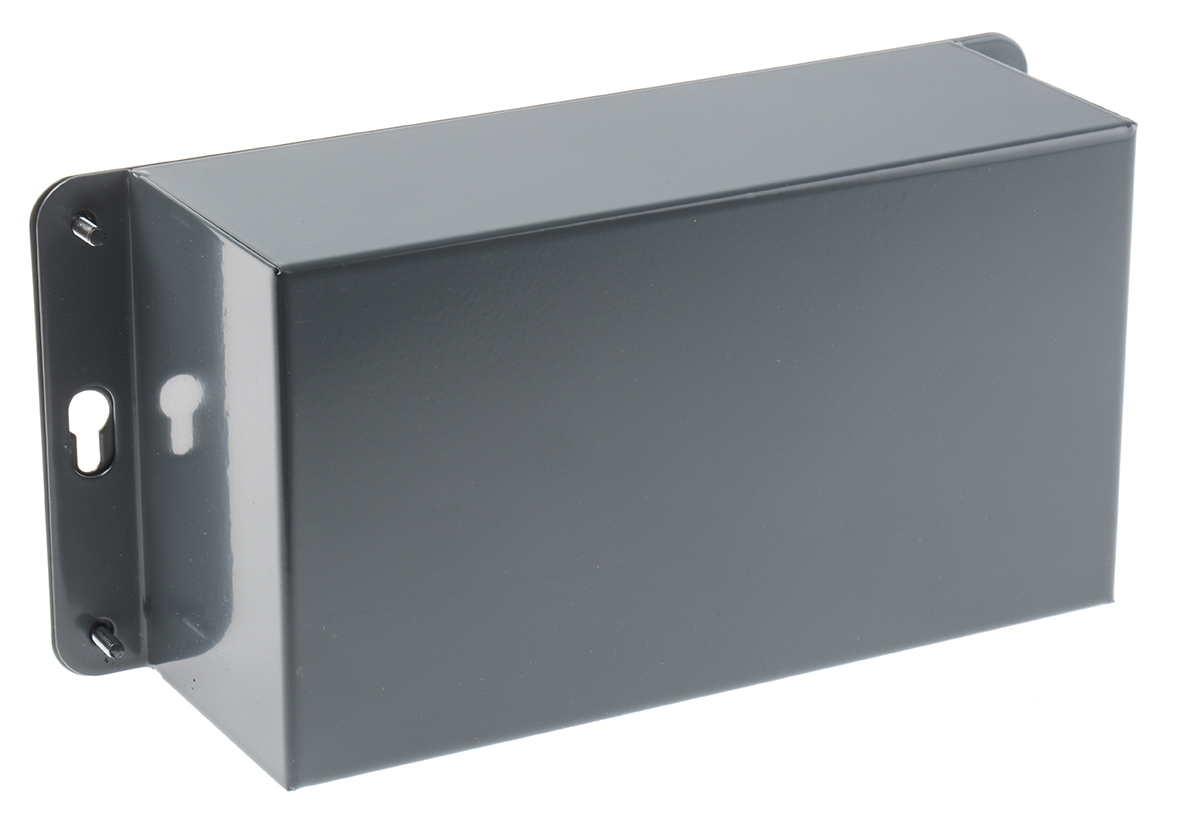 RS PRO Grey Cold Rolled Steel Instrument Case, 110 x 200 x 72mm
