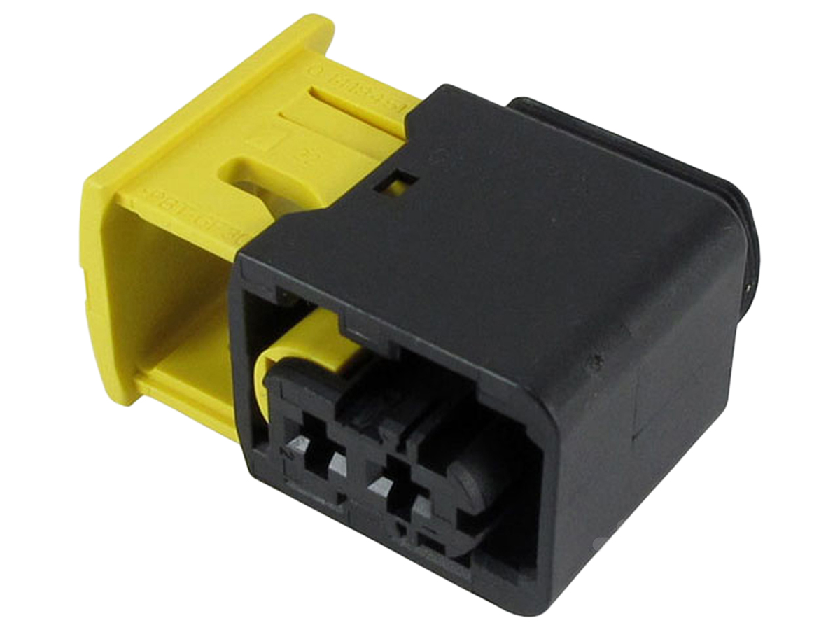 TE Connectivity, HDSCS Automotive Connector Socket Black 2 Way 1-1418483-1