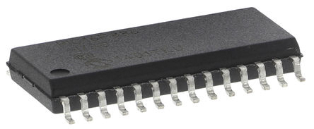 Microchip, 8 bit PIC, PIC16F886 Microcontroller, 20 MHz, 14kB FLASH, 28-Pin SOIC