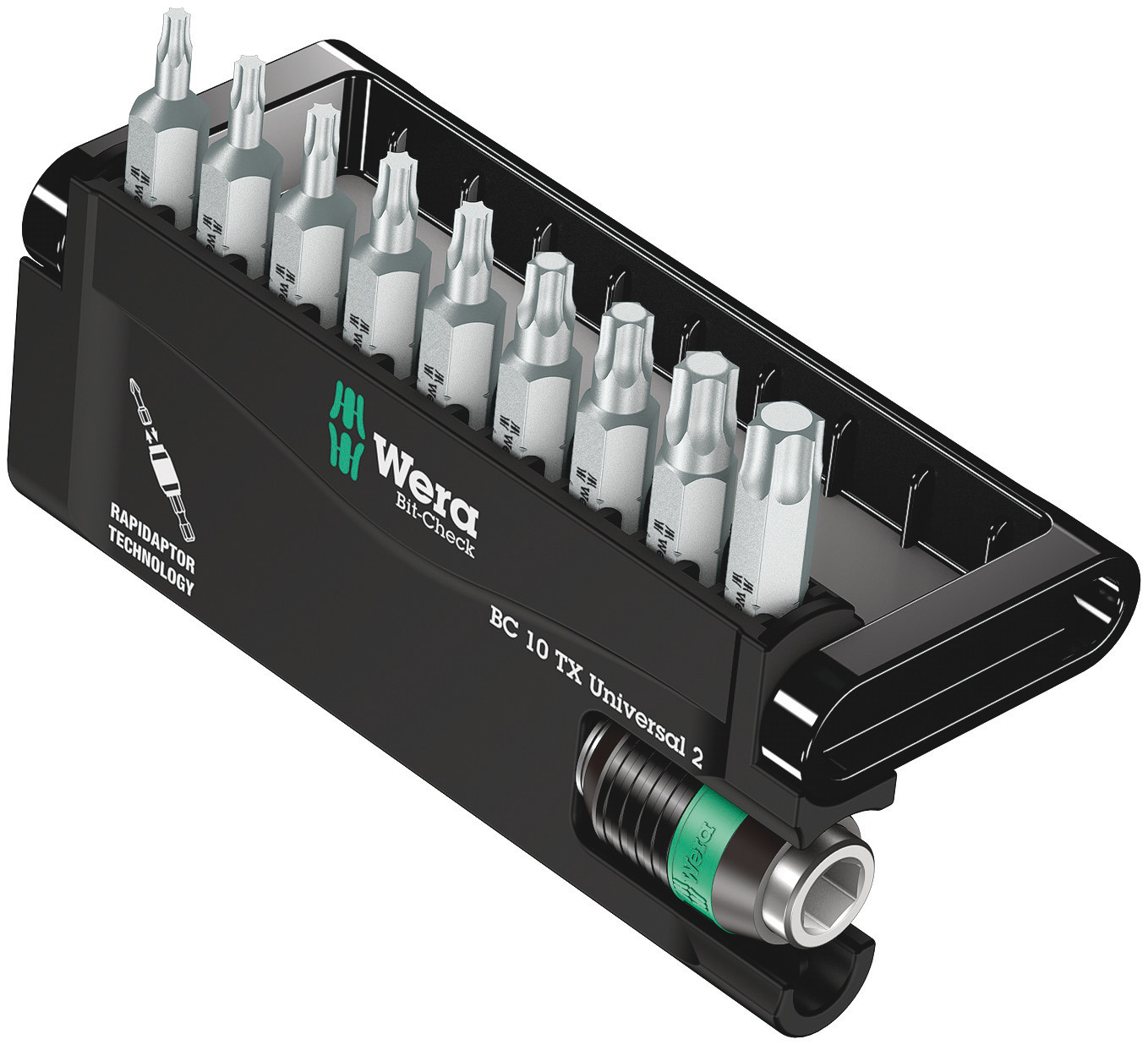 Wera Impact Bit Set 10 Pieces, Hexagon, Torx