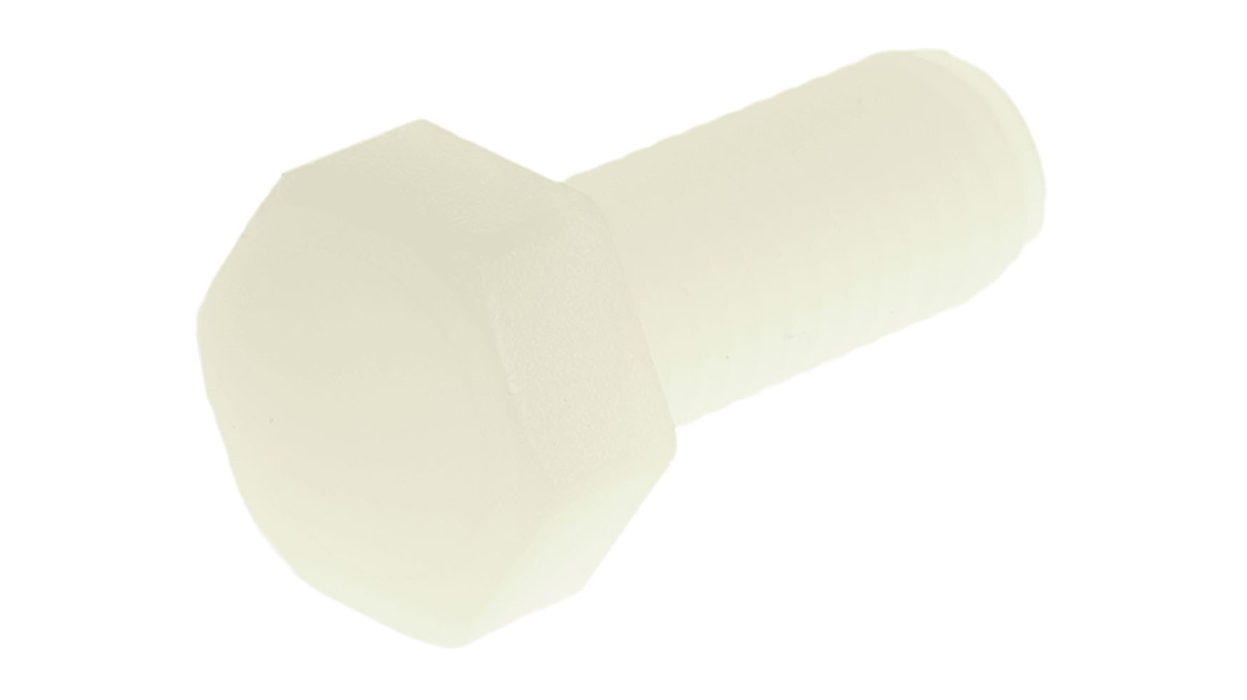 RS PRO Plain Nylon, Hex Bolt, M8 x 20mm