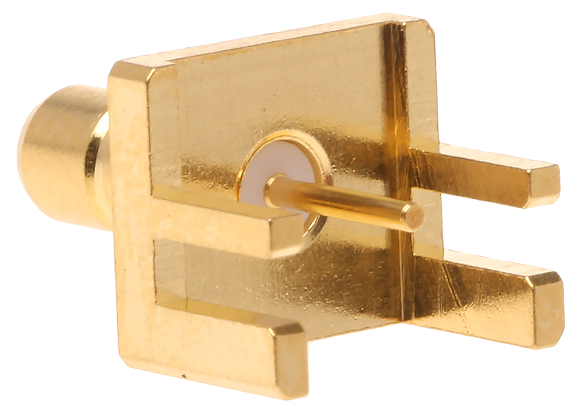 RS PRO, Jack Panel Mount SMB Connector, 50Ω, Solder Termination, Straight Body