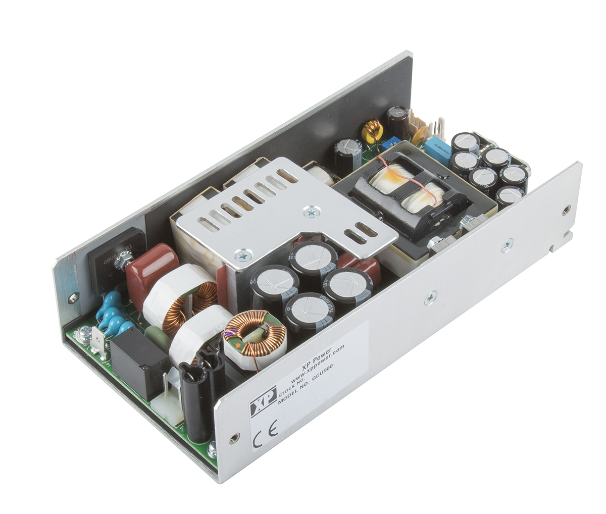 XP Power Switching Power Supply, GCU500PS12, 12V dc, 20.8 A, 41.7 A, 500W, 1 Output, 80 → 264V ac Input Voltage