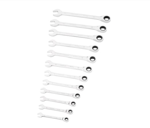 Stanley 7, 12-Piece Spanner Set, Chrome Vanadium Steel