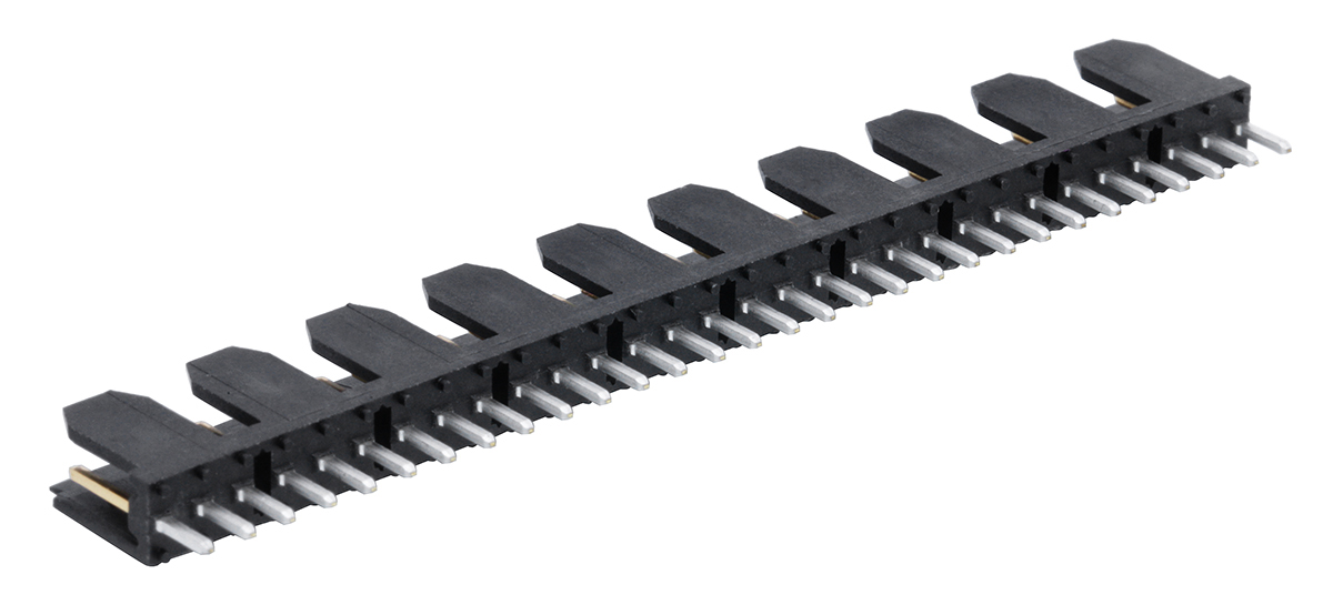 Amphenol Communications Solutions Dubox Series Straight Through Hole PCB Header, 3 Contact(s), 2.54 mm Pitch, 1 Row,