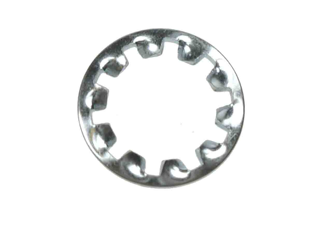 RS PRO Bright Zinc Plated Steel Internal Tooth Washers, M20, DIN 6797J