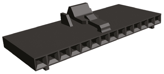 TE Connectivity, AMPMODU MTE Female Connector Housing, 2.54mm Pitch, 14 Way, 1 Row