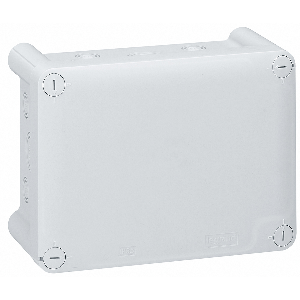 Legrand Plexo Series Grey Plastic Junction Box, IK07, IP55, 175 x 130 x 81mm