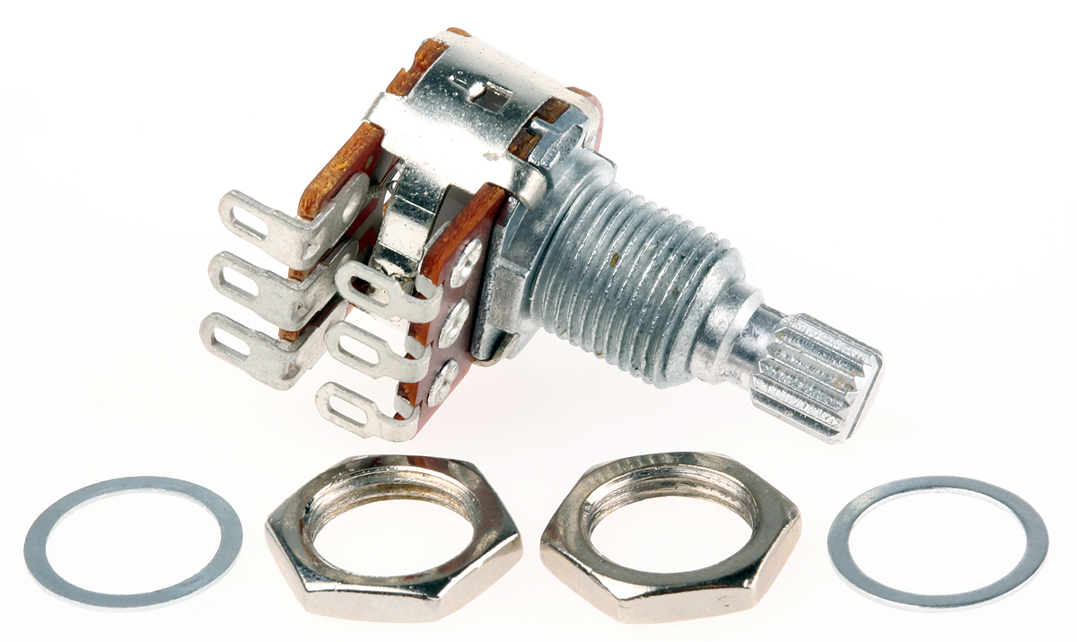 Bourns PDB182-GTRB 250kΩ Rotary Potentiometer 2-Gang Panel Mount, PDB182-GTRB1-254MN